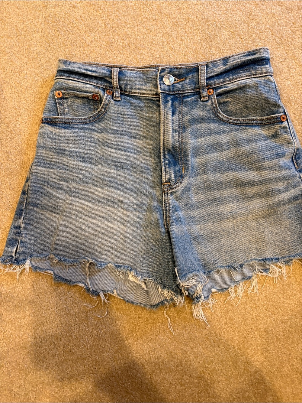 American Eagle Outfitters Frayed Hem Jean Shorts